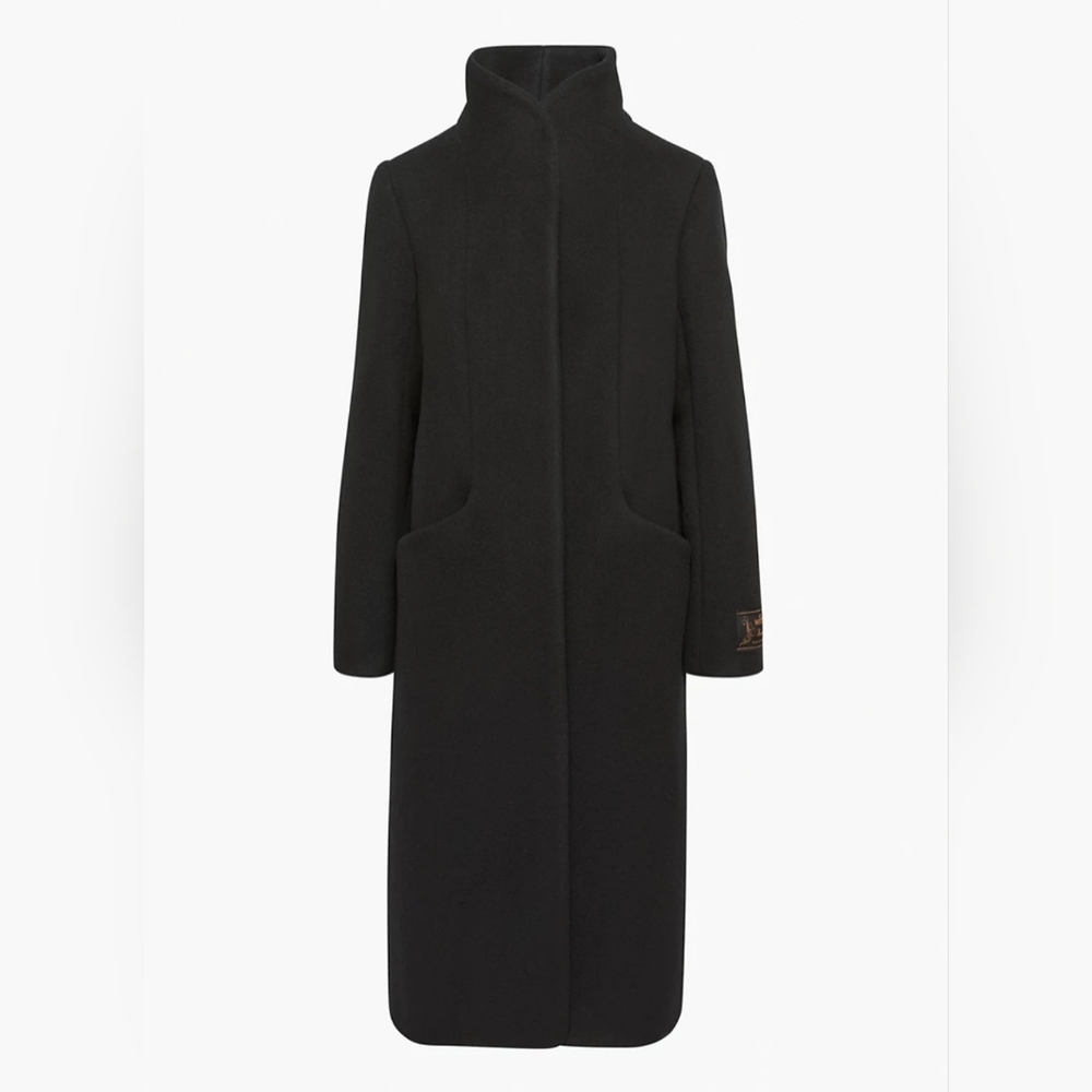 Aritzia Wilfred The Cocoon Long Black Coat Size M
